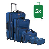 Sada cestovních kufrů TRAVEL 5-dílná, půlnoční modrá